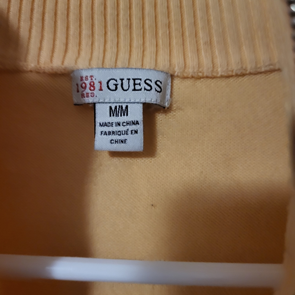 Guess Women's Zip-Up Hoodie in Peach - Picture 3 of 5